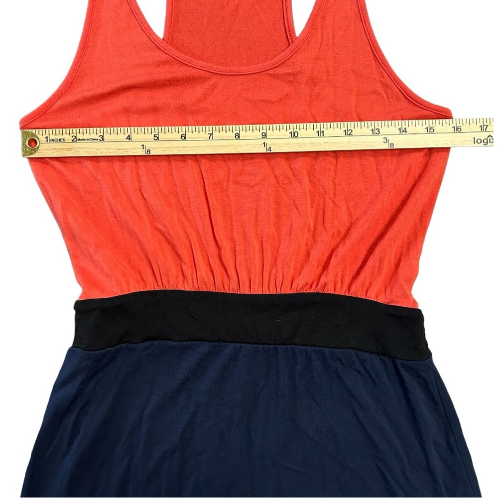 Michael Stars‎ Women’s Racer Back Tank Color Block Dress   Sz S - Picture 3 of 6